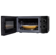 Picture of Black Digital Solo Microwave with 5 Power Levels, Automatic Defrost, 8 Auto Cook Menus