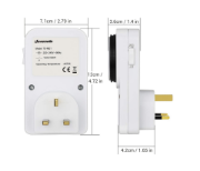 Picture of Timer Plug Socket UK, 24 Hour Programmable Energy Saving Light Timer for Home Security