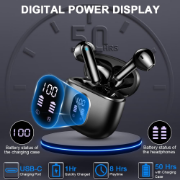 Picture of Wireless Earbuds, Bluetooth 5.3 Headphones Wireless Headphones in Ear with  Noise Cancelling