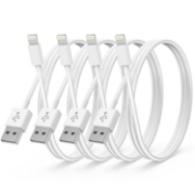 Picture of USB to Lightning Cable For Apple iPhone - 1M White Rapid Charging and Data Transfer