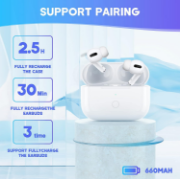 Picture of Wireless Charging Case for AirPods Pro, High Quality apple airpod pro charging case replacement with Integrated Sync Button