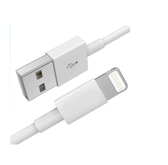 Picture of USB to Lightning Cable For Apple iPhone - 1M White Rapid Charging and Data Transfer