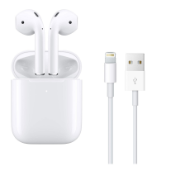 Picture of Apple Airpods  2nd Generation With MagSafe Wireless Charging Case  For iPhone 14/13/12/11/8/7/ and Support all iOS devices