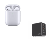 Picture of Apple Airpods  2nd Generation With MagSafe Wireless Charging Case  For iPhone 14/13/12/11/8/7/ and Support all iOS devices