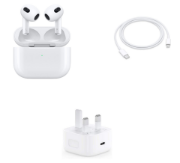 Picture of Apple AirPods (3rd Gen) with MagSafe Charging Case | Compatible with iPhone, iPad & MacBook | Includes Seller Warranty