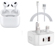 Picture of Apple AirPods (3rd Generation) - MagSafe Wireless Charging Case | For iPhone, iPad & MacBook | Seller Warranty Included